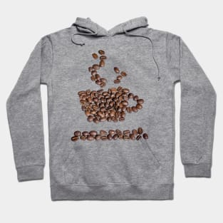 Coffee cup from coffee beans coffee gift idea Hoodie